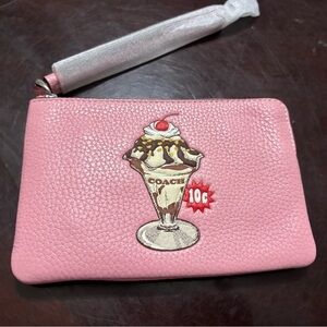 Coach Pink Sundae Wristlet